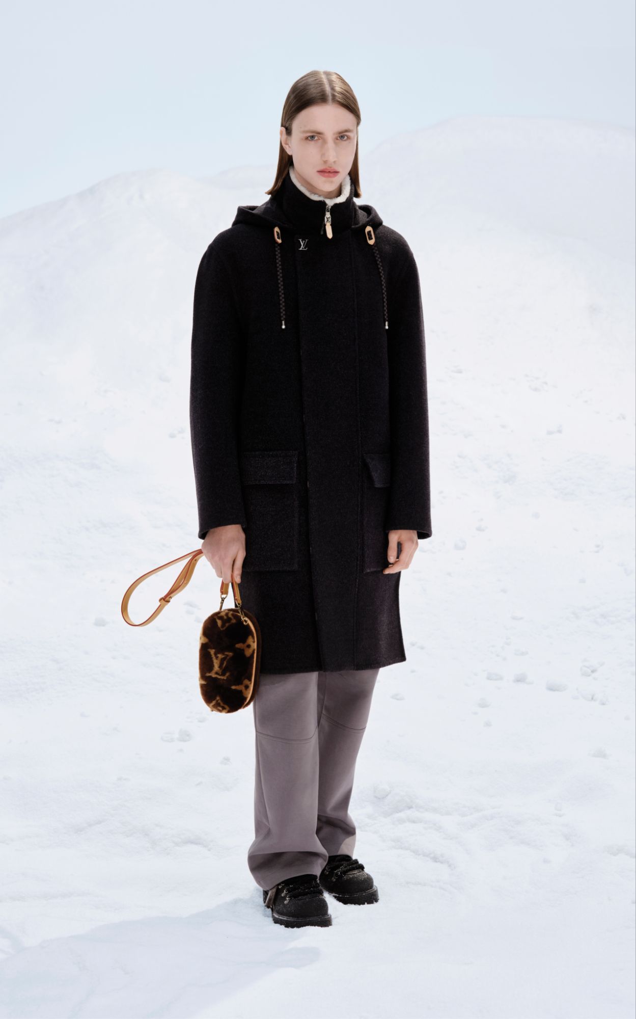 2026 LOUIS VUITTON MEN'S SKI COLLECTION BY PHARRELL WILLIAMS via Vaughn Lowery + 360 MAGAZINE. 
