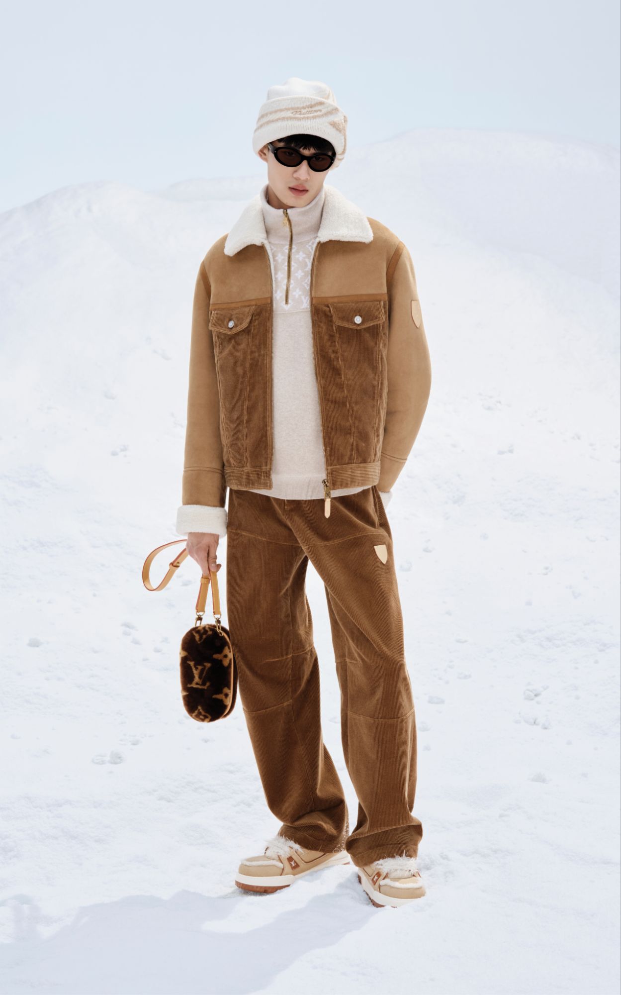 2026 LOUIS VUITTON MEN'S SKI COLLECTION BY PHARRELL WILLIAMS via Vaughn Lowery + 360 MAGAZINE. 