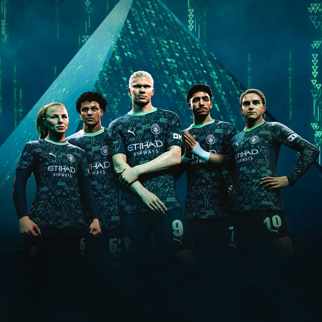 PUMA + MANCHESTER CITY + EA SPORTS FC via 360 MAGAZINE.