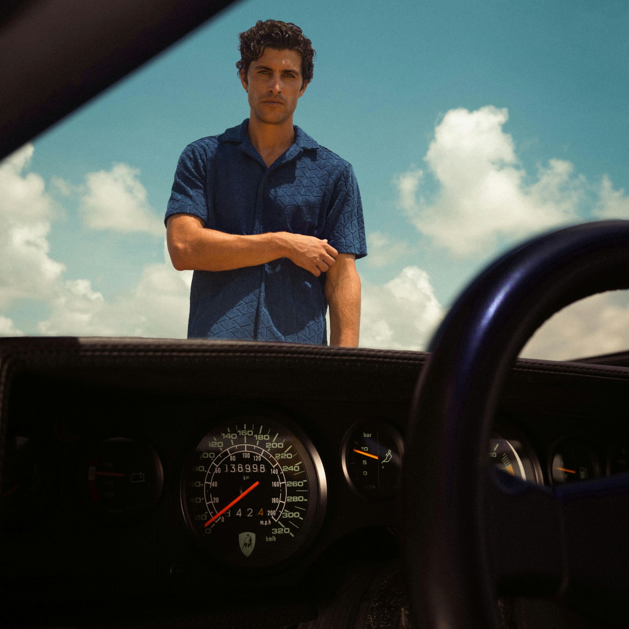 Automobili Lamborghini and Orlebar Brown release a luxury beachwear collection via Vaughn Lowery + 360 MAGAZINE.