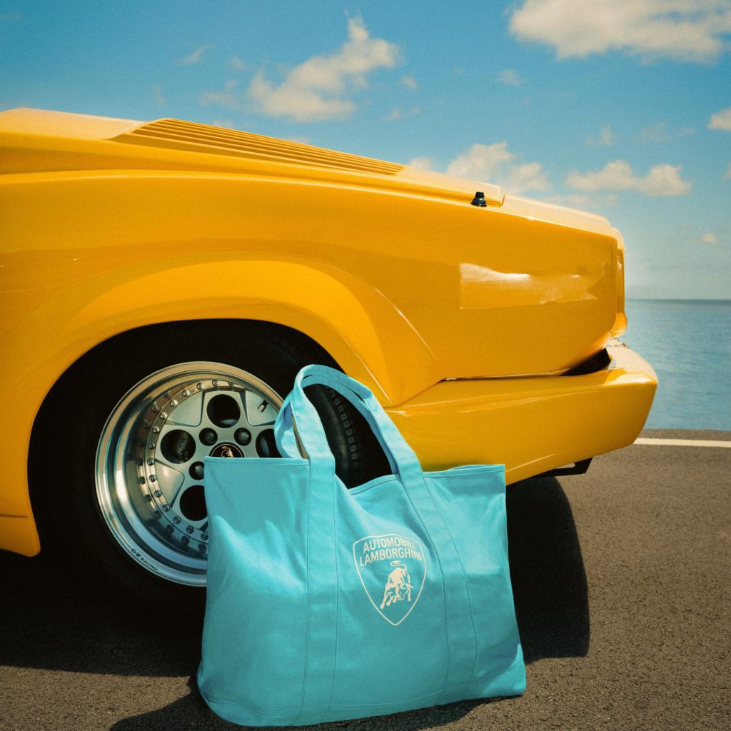 Automobili Lamborghini and Orlebar Brown release a luxury beachwear collection via Vaughn Lowery + 360 MAGAZINE.