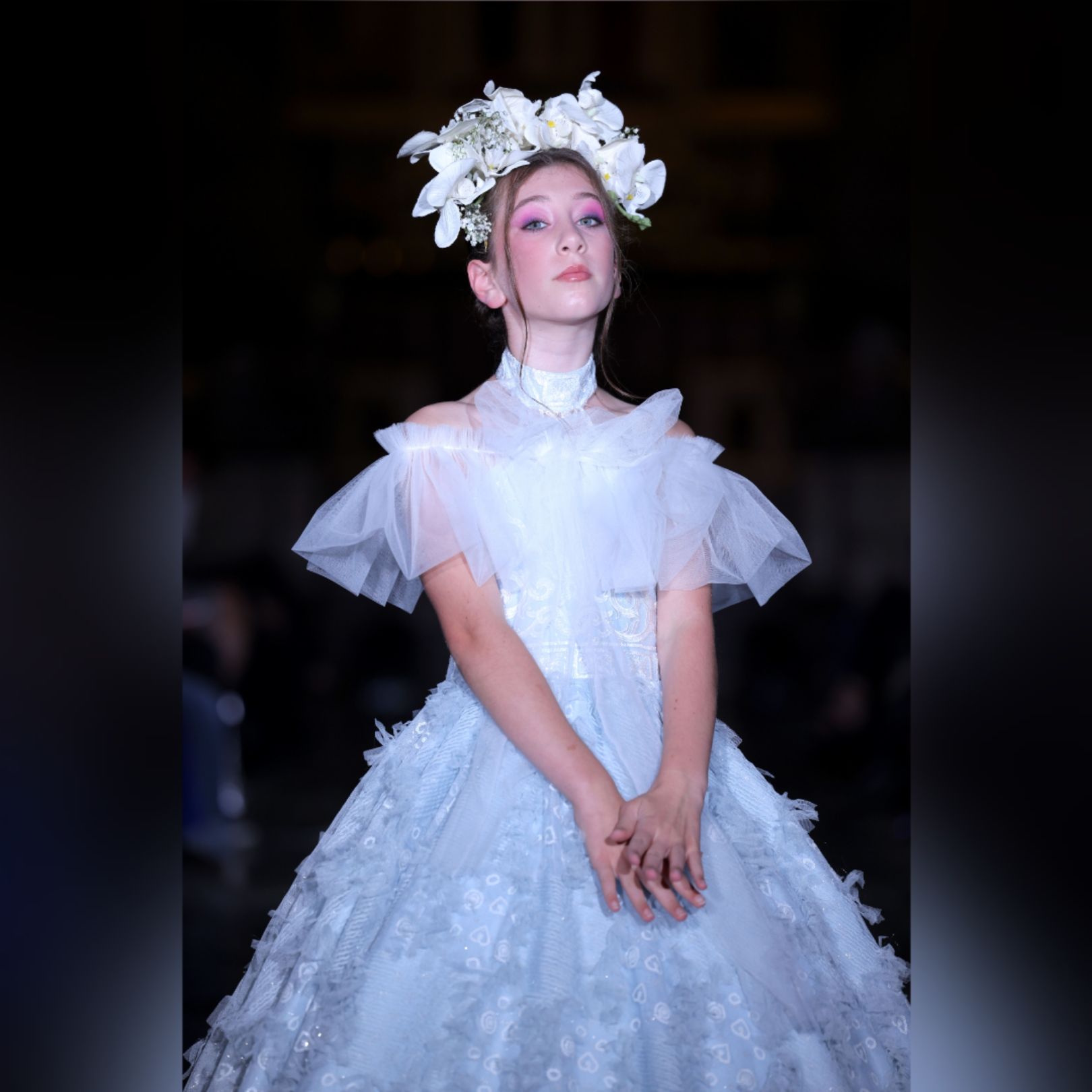 hiTechMODA’s Paris Fashion Week Spectacle at the American Cathedral via Vaughn Lowery + 360 MAGAZINE. 