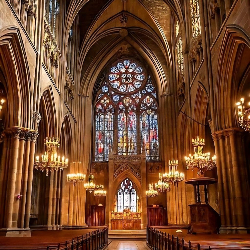 Cathedral Couture: hiTechMODA’s Paris Fashion Week Spectacle at the American Cathedral via Vaughn Lowery + 360 MAGAZINE.