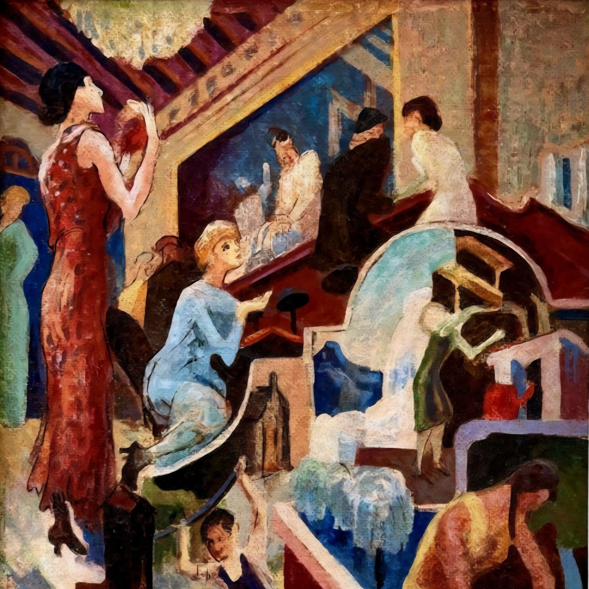 Thomas Hart Benton – Water Story (Study for the History of Water) via 360 MAGAZINE.