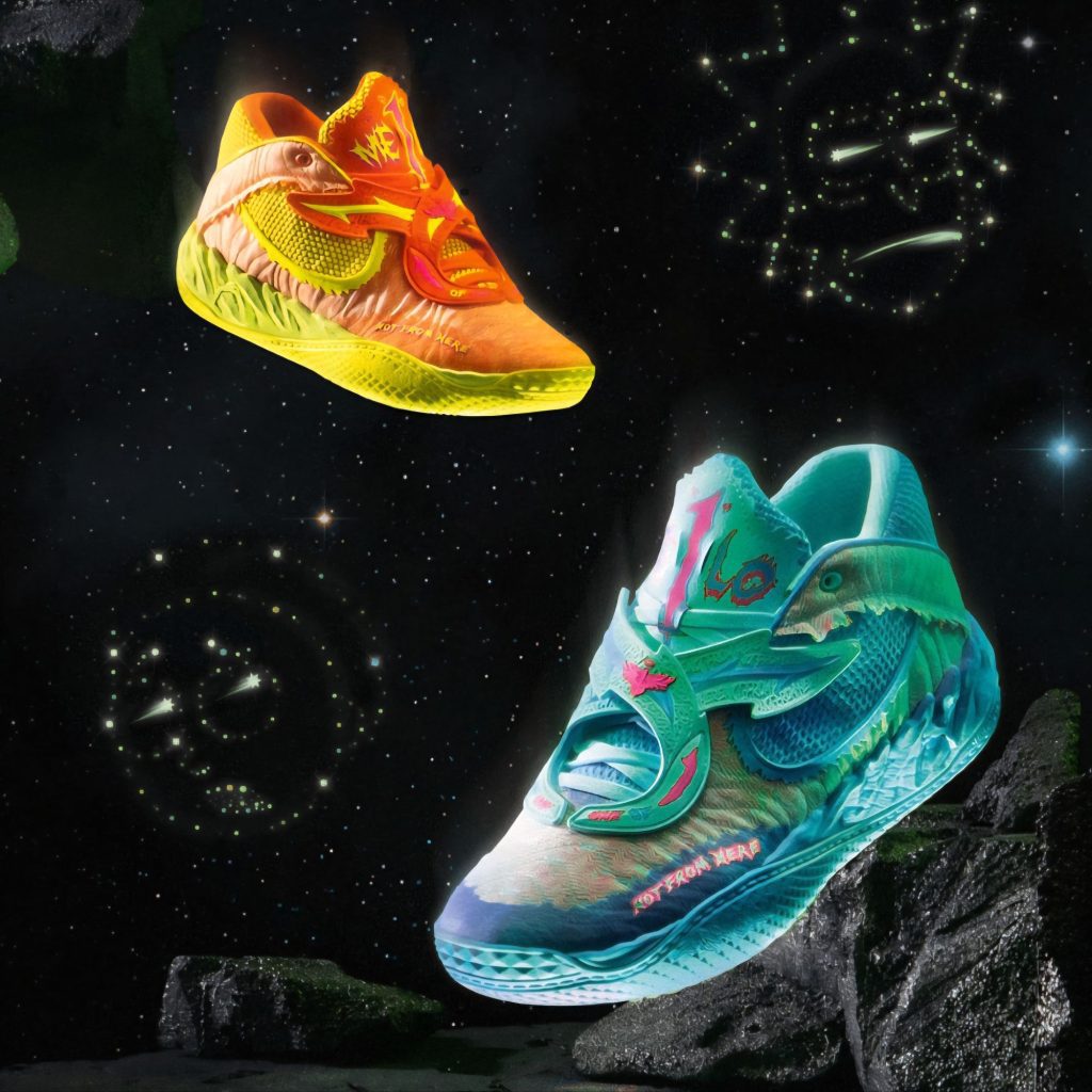 Puma, LaMelo Ball and Adult Swim sneaker collaboration via 360 MAGAZINE. 