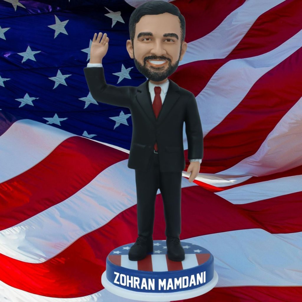 First Zohran Mamdani Bobblehead Unveiled via 360 MAGAZINE.