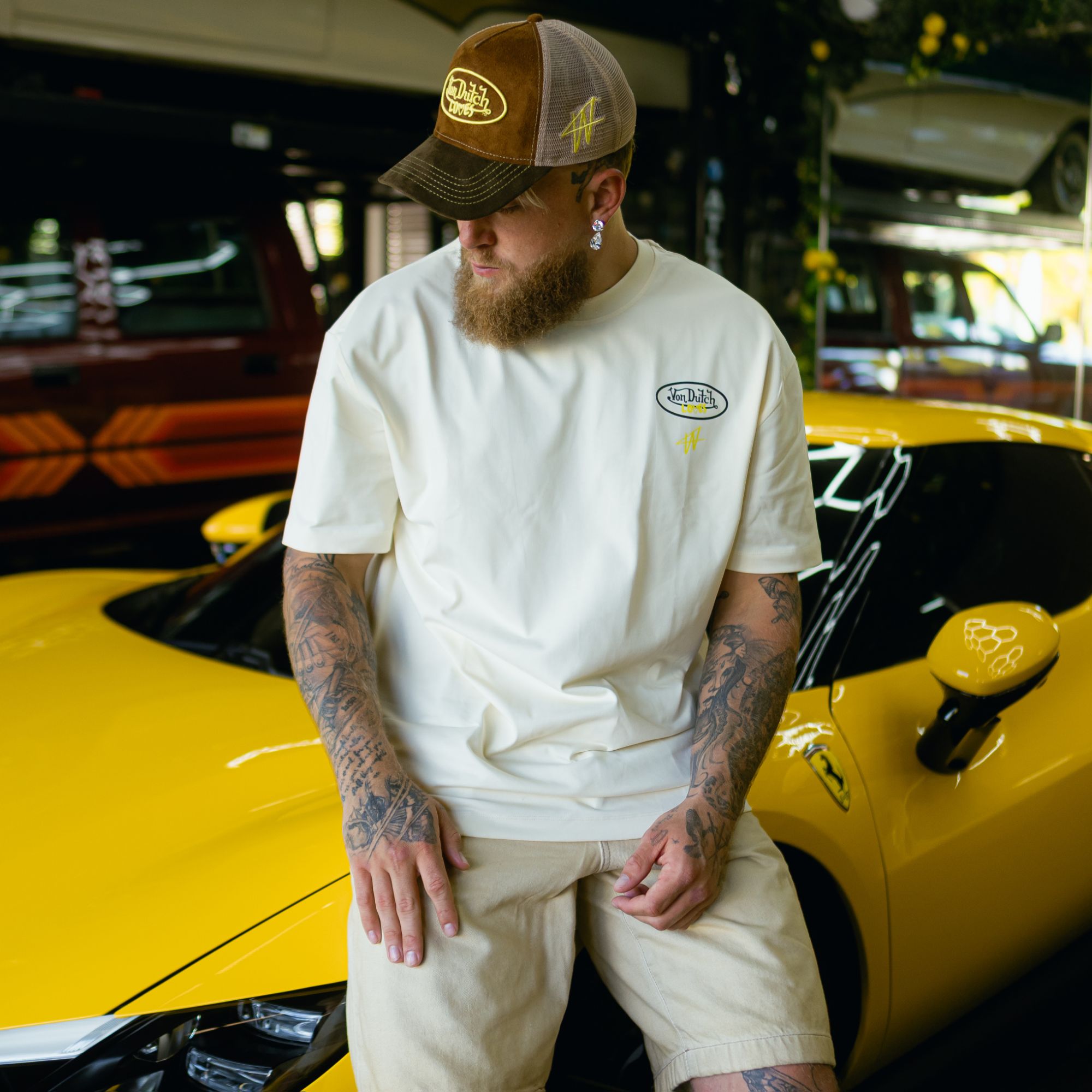 Jake Paul + Von Dutch Clothing + Accessories Collaboration via VAUGHN LOWERY + 360 MAGAZINE.