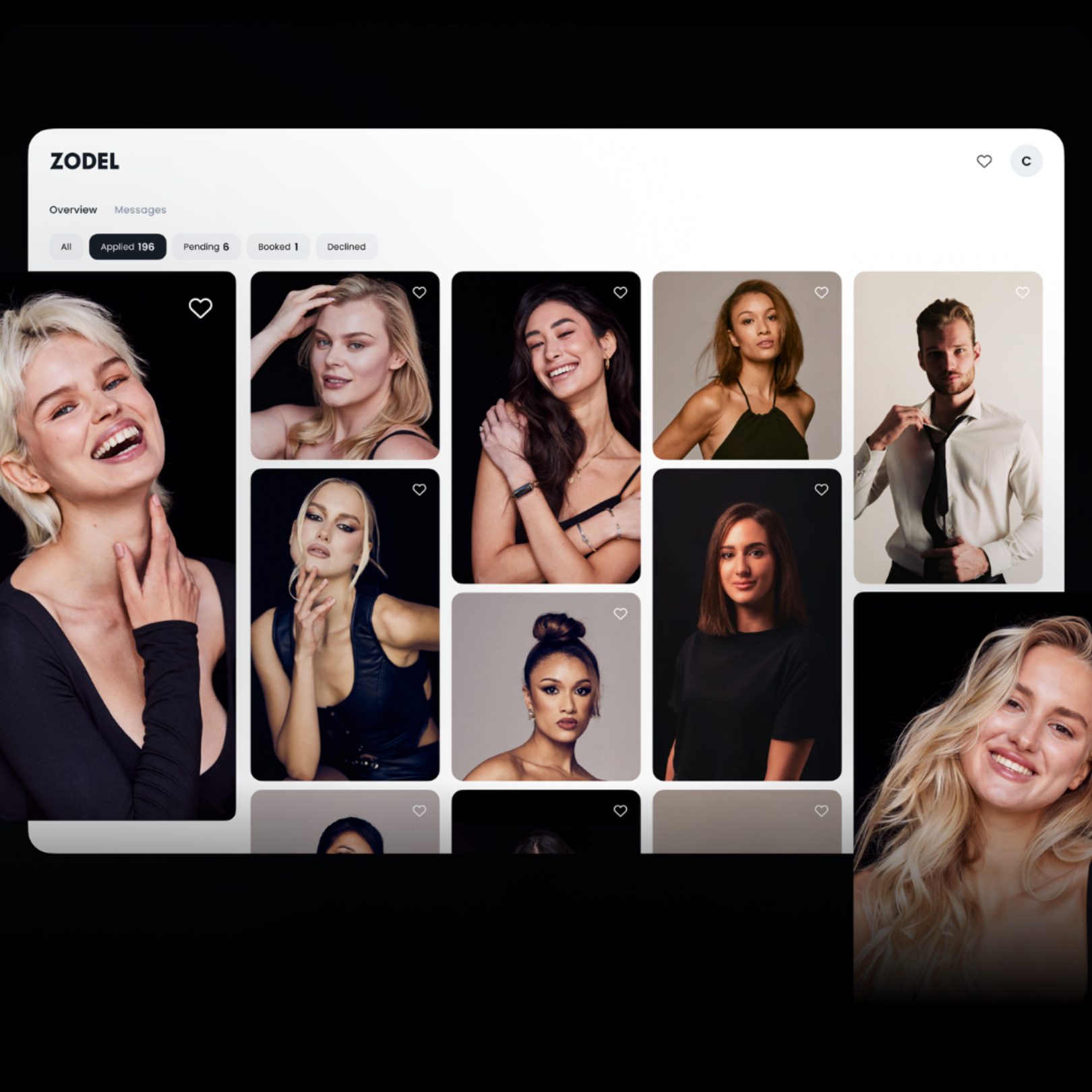 Zodel online model and talent casting via 360 MAGAZINE.