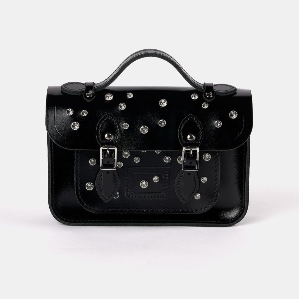 Cambridge Satchel handbag Swarovski Festive Collection via 360 Magazine.