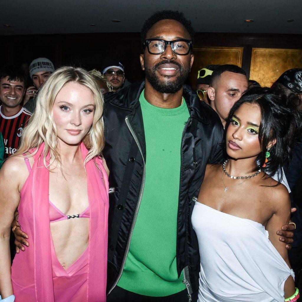 Epic Records + Hennessy Grammy party f/ Tyla, Zara Larsson, Kelly Rowland, Usher, and Ezekiel Lewis at Sunset Tower Hotel in Los Angeles via 360 MAGAZINE.