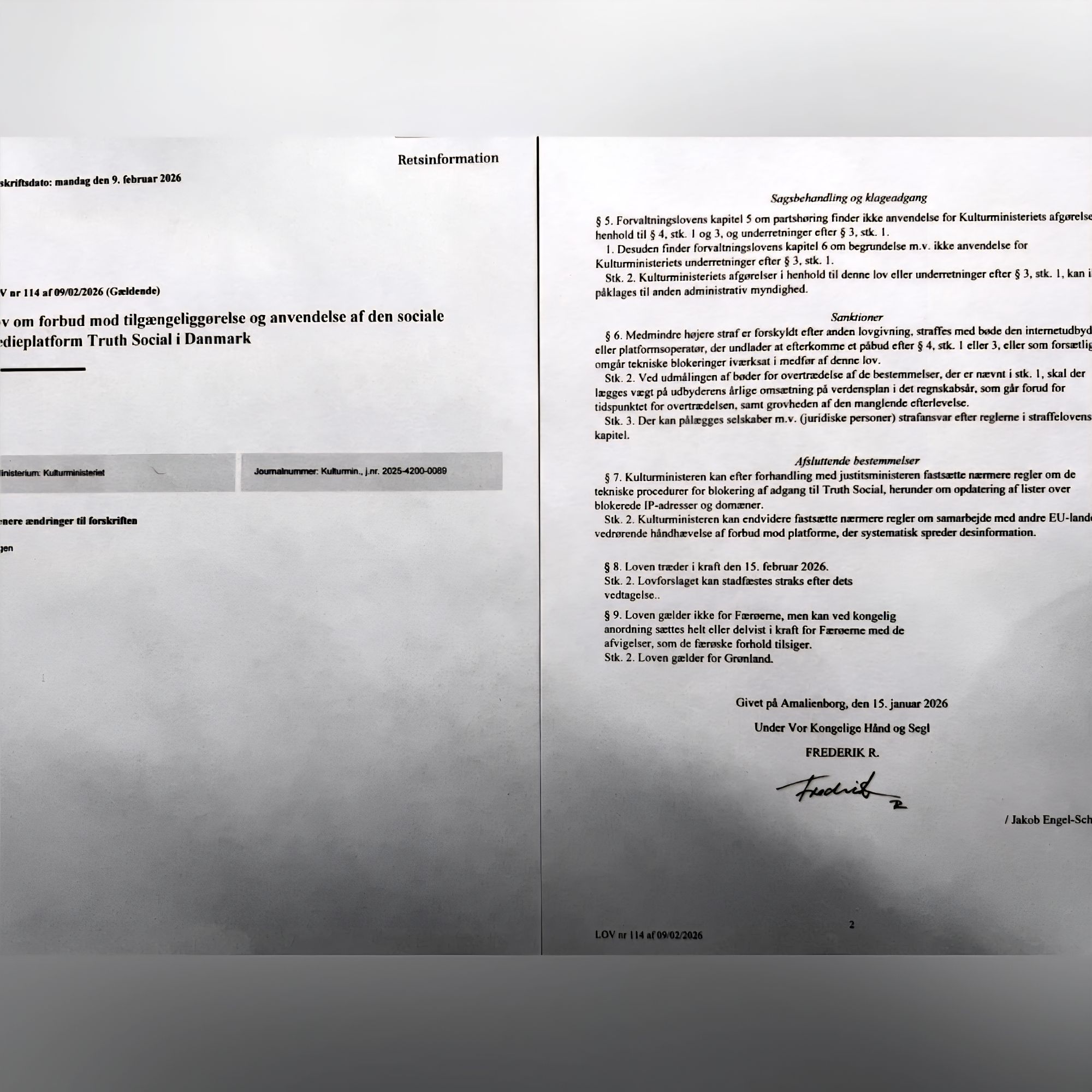 DENMARK INTRODUCES COMPLETE BAN ON TRUTH SOCIAL PLATFORM via 360 MAGAZINE.