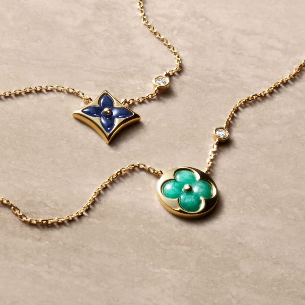Louis Vuitton's Iconic Color Blossom Fine Jewelry Collection via 360 MAGAZINE.