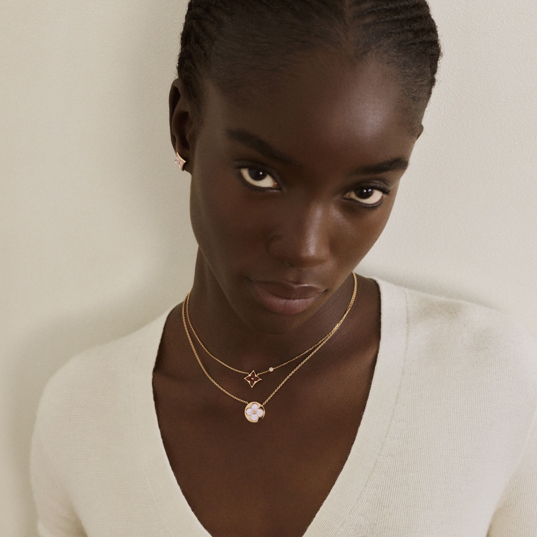 Louis Vuitton's Iconic Color Blossom Fine Jewelry Collection via 360 MAGAZINE.