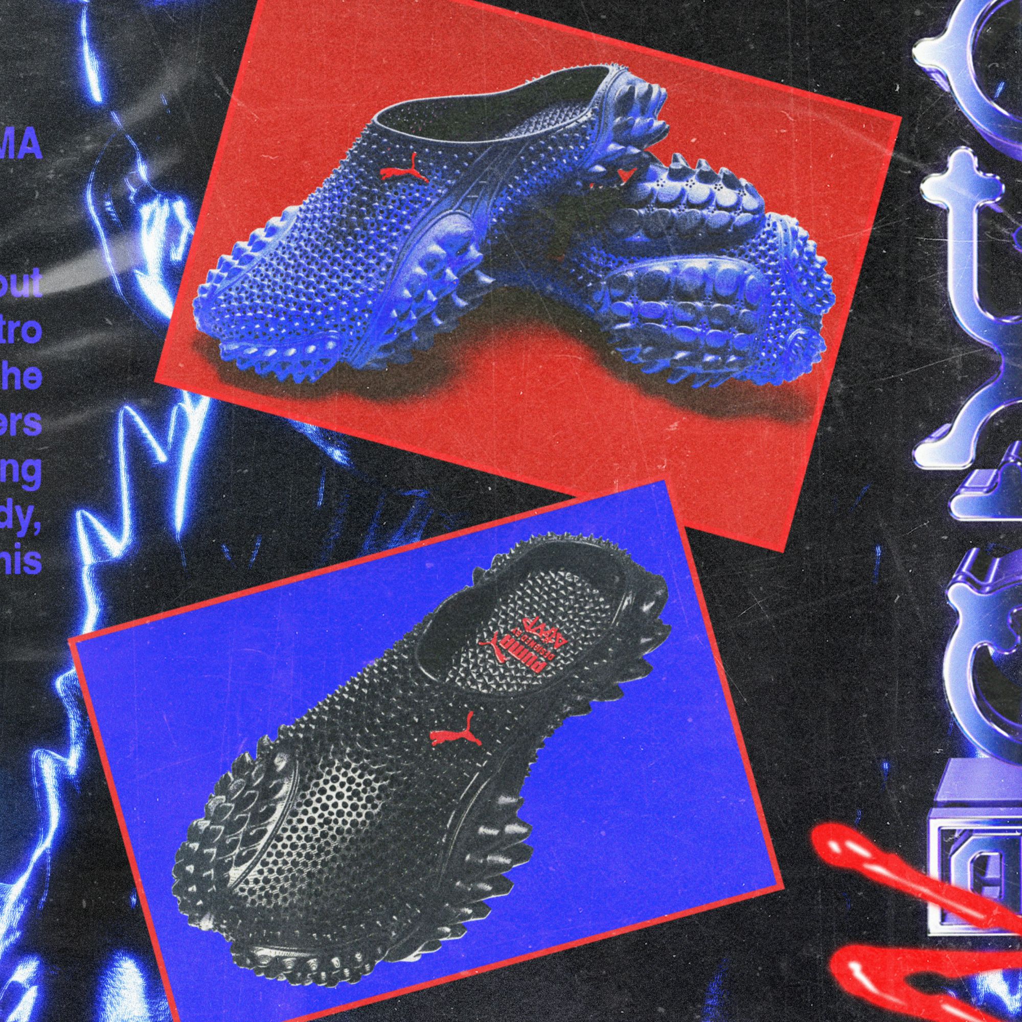 A$AP Rocky × PUMA Mostro 3.D Mule via 360 MAGAZINE.