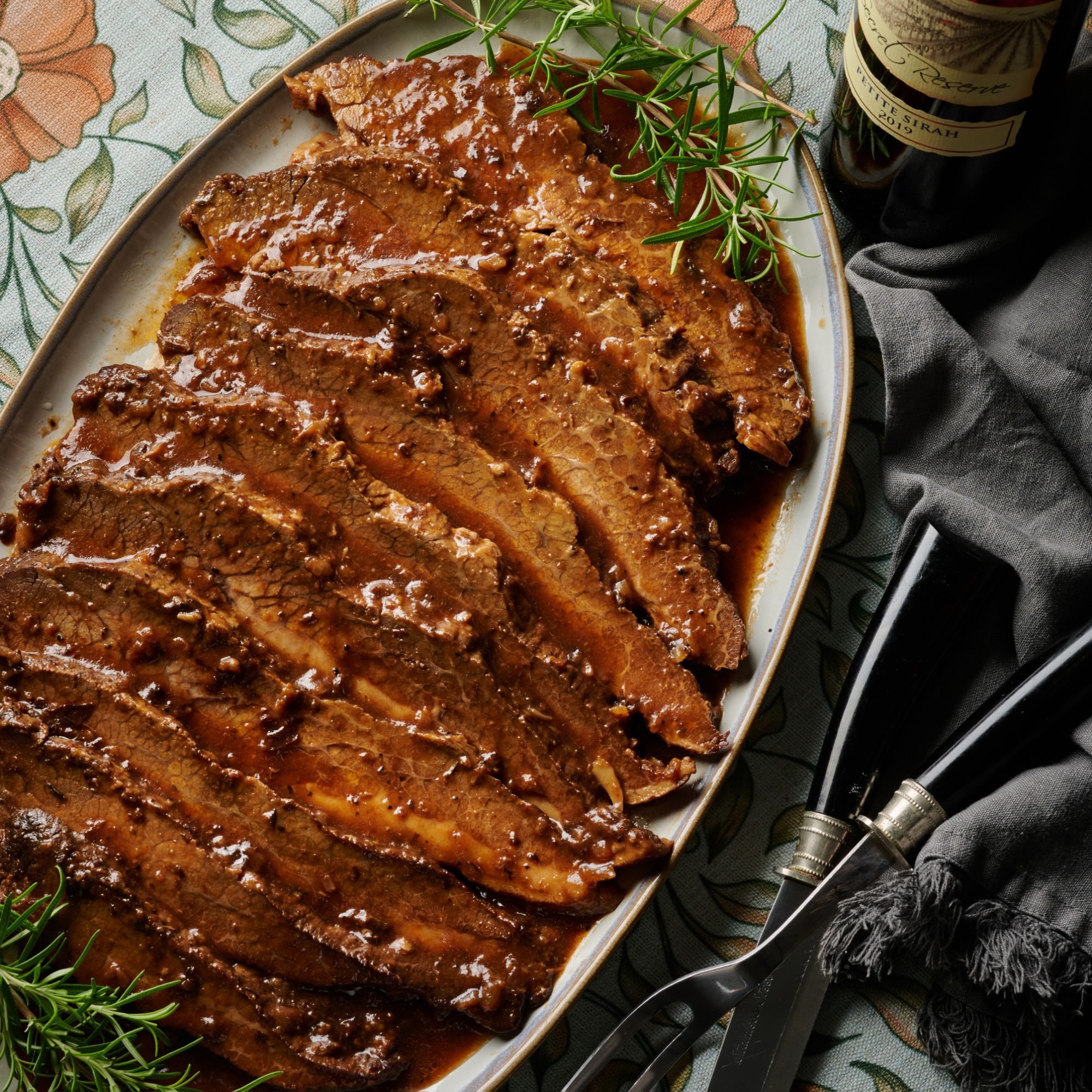 Sweet and Saucy Brisket by Brynie Greisman for www.kosher.com via 360 MAGAZINE.