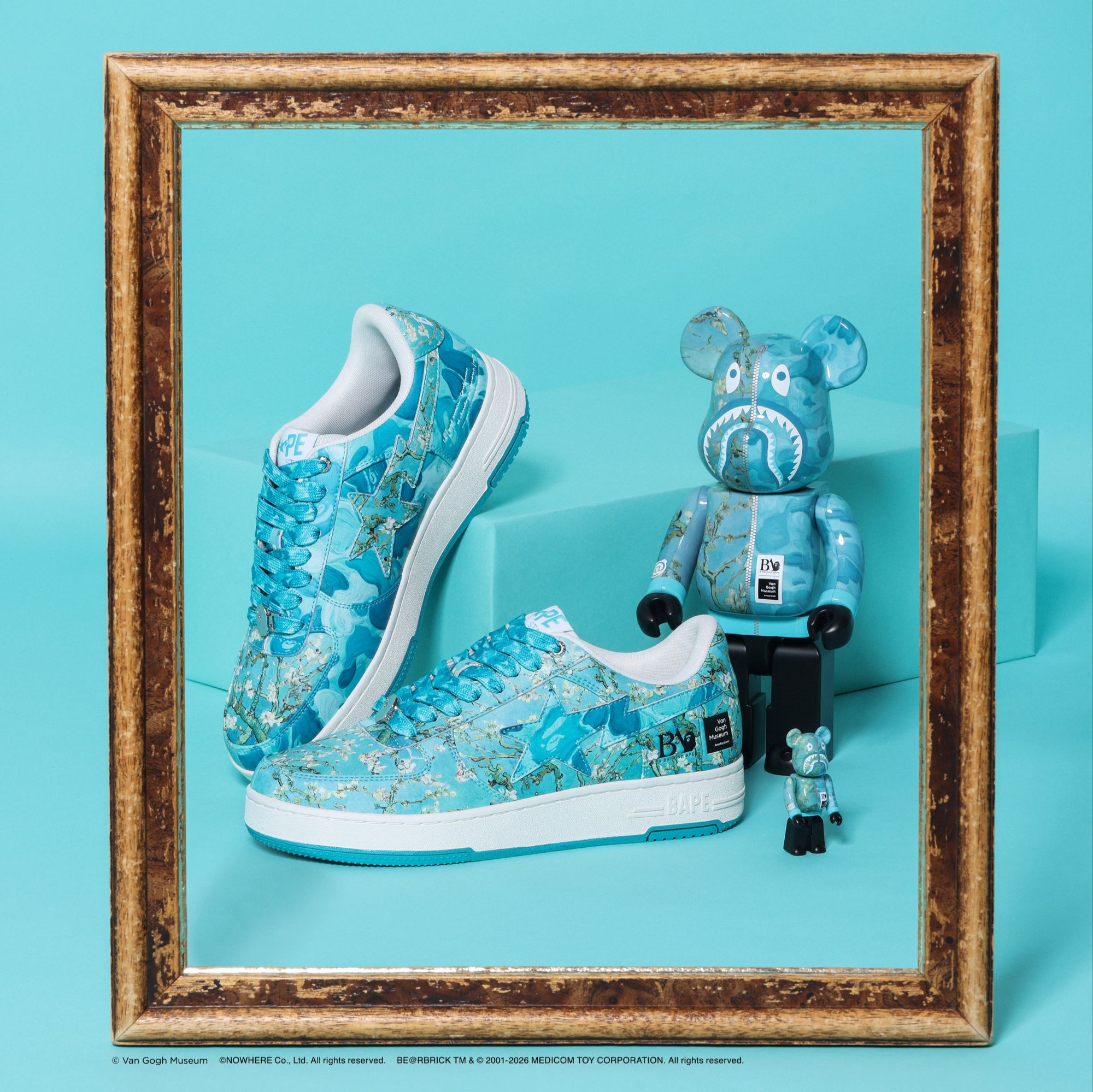 A BATHING APE® × Van Gogh Museum Expands Collaboration with Art-Inspired BAPE STA™ and BE@RBRICK via 360 MAGAZINE.