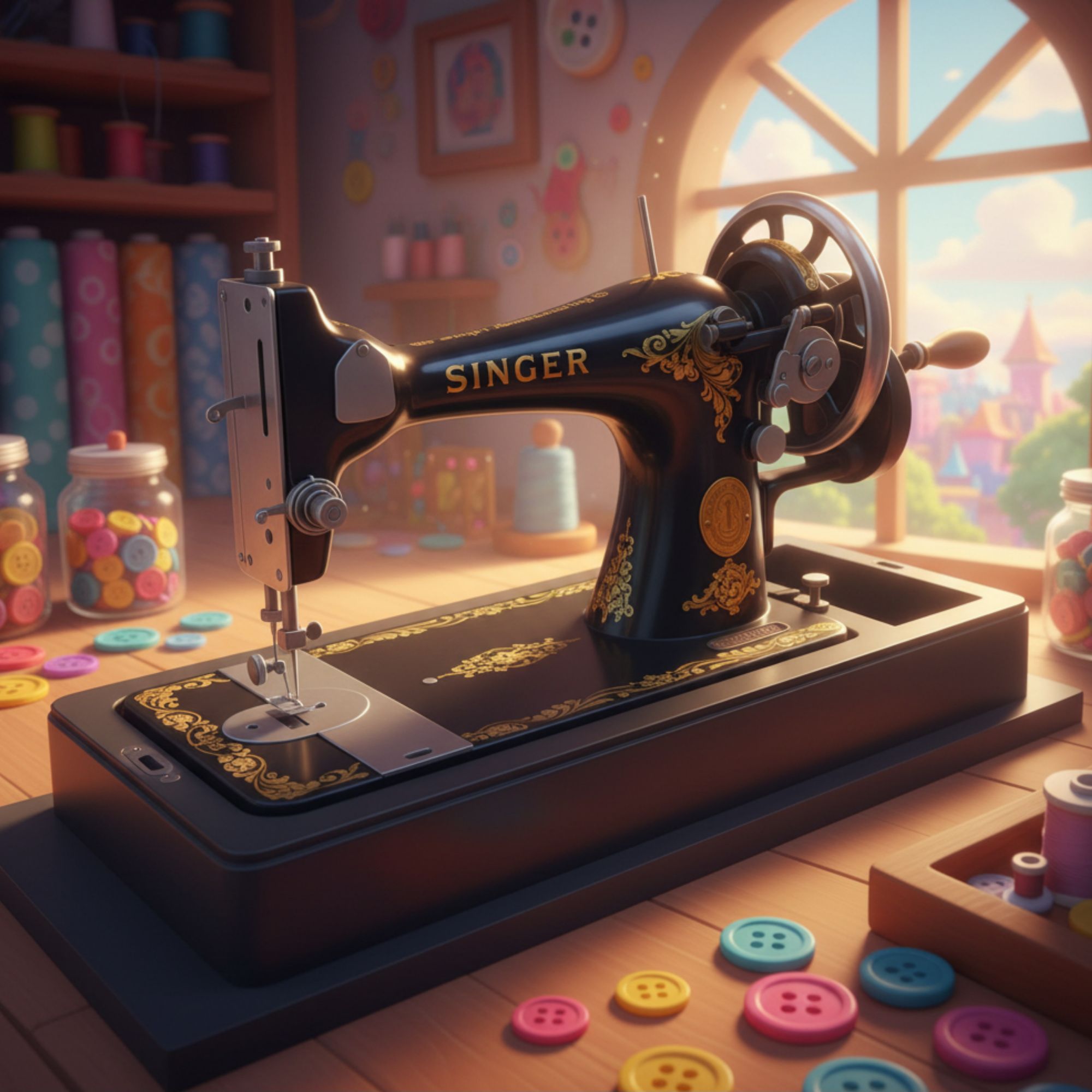 Sewing machine feature via 360 MAGAZINE.